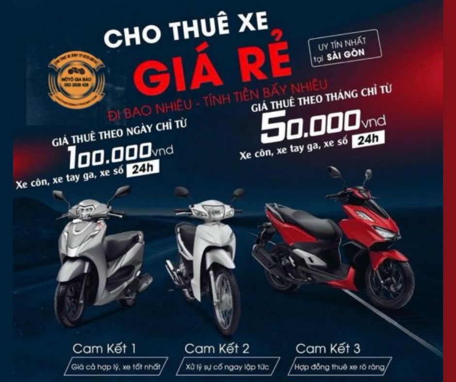 Cho thuê xe máy hồ chí minh