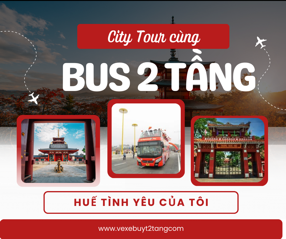 Xe buýt 2 tầng tại Huế